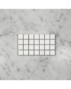 Thassos White 3/4x3/4 Square Mosaic Tile Tumbled