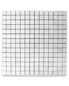 Thassos White Marble 3/4x3/4 Square Mosaic Tile Honed