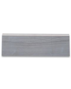Athens Grey Wood Grain Marble 4x12 Baseboard Trim Molding Honed