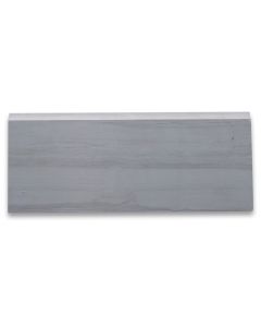Athens Grey Wood Grain Marble 5x12 Baseboard Trim Molding Honed