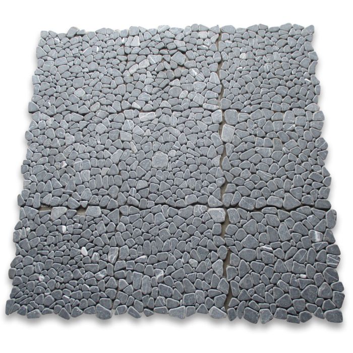 Nero Marquina Black Marble Pebble Stone River Rocks Non Slip